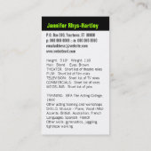 Verticaal resultaat en kop van uitvoerders visitekaartje (Achterkant)