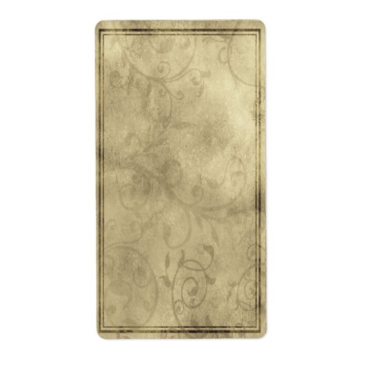 Verticaal Romantisch apothekersetiket Etiket (Voorkant)