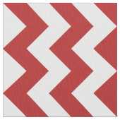 Verticaal rood en wit Zigzag Pattern Fabric Stof (Close Up)