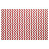 Verticaal rood en wit Zigzag Pattern Fabric Stof (Yard (91,4 cm))