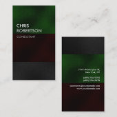 Verticaal rood grijs aantrekkelijk Visitekaartje (Voorkant / Achterkant)