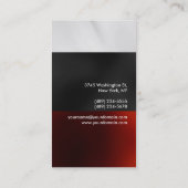Verticaal rood grijs aantrekkelijk Visitekaartje (Achterkant)