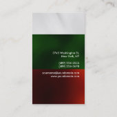 Verticaal rood grijs aantrekkelijk Visitekaartje (Achterkant)