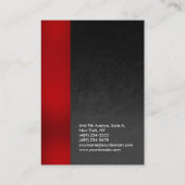 Verticaal rood grijs patroon, professioneel vlak visitekaartje