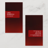 Verticaal rood streep aantrekkelijk Visitekaartje (Voorkant / Achterkant)