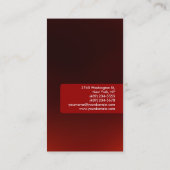 Verticaal rood streep aantrekkelijk Visitekaartje (Achterkant)