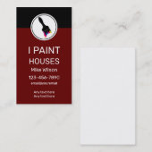 Verticaal schilder voor professioneel gebruik  visitekaartje (Voorkant / Achterkant)