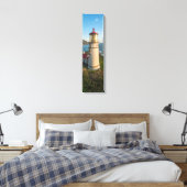 Verticaal schilderwerk van vuurtoren van toppen canvas afdruk (Insitu (Slaapkamer))