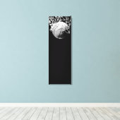 Verticaal schokkerstaartdoek canvas afdruk (Insitu (Houten vloer))
