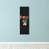 Verticaal schokkerstaartdoek canvas afdruk (Insitu (Houten vloer))