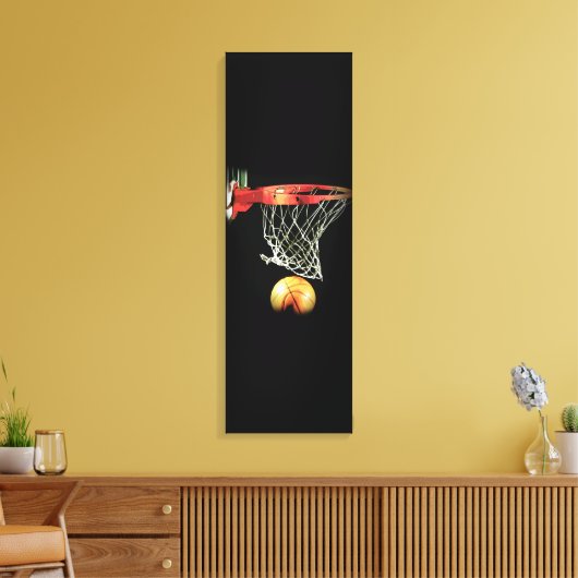 Verticaal schokkerstaartdoek canvas afdruk (Insitu (Woonkamer))