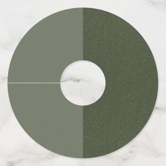 Verticaal Split Moss Groene Wijn Labels – (Voorkant)