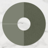 Verticaal Split Moss Groene Wijn Labels – (Achterkant)