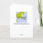 VERTICAAL SPRINGEN 5x7 WENSKAART Kaart (Achterkant)