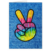 Verticaal Stropdas-kleurstof vredessymbool (Voorkant)