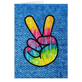 Verticaal Stropdas-kleurstof vredessymbool