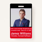 Verticaal symbool: rood, wit, zwart badge (Achterkant)