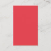 Verticaal Tomaat-Rood Split Visitekaartje (Custom) (Achterkant)