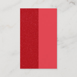 Verticaal Tomaat-Rood Split Visitekaartje (Custom)