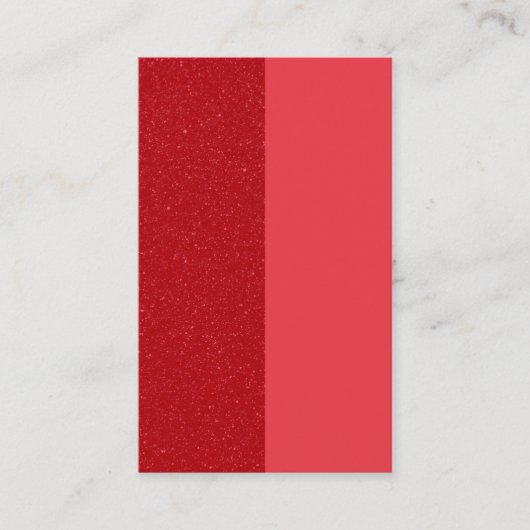 Verticaal Tomaat-Rood Split Visitekaartje (Custom) (Voorkant)