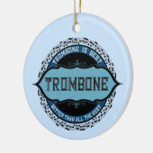 Verticaal trombone keramisch ornament (Links)