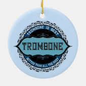 Verticaal trombone keramisch ornament (Achterkant)