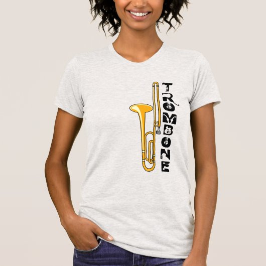 Verticaal trombone t-shirt (Voorkant)