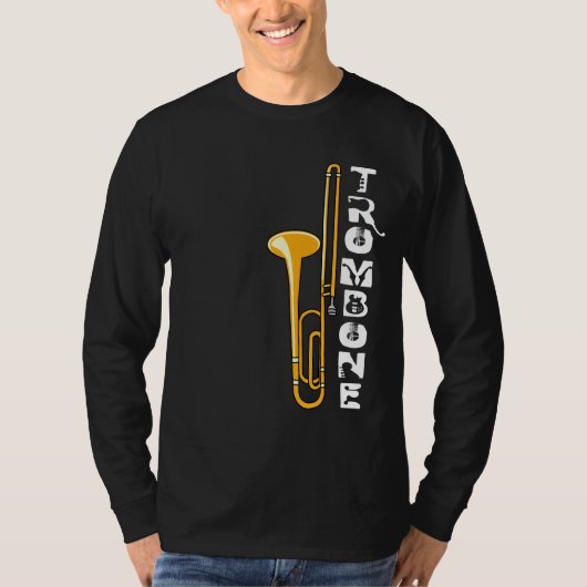 Verticaal trombone t-shirt (Voorkant)