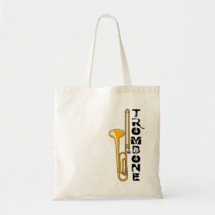 Verticaal trombone tote bag