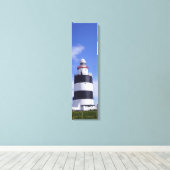 Verticaal Uitzicht van de vuurtoren van de haak Canvas Afdruk (Insitu (Houten vloer))