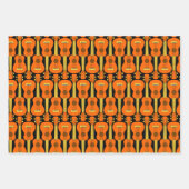 Verticaal Ukulele Patroon Inpakpapier Vel (Voorkant 3)