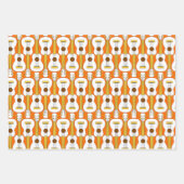 Verticaal Ukulele Patroon Inpakpapier Vel (Voorkant 2)