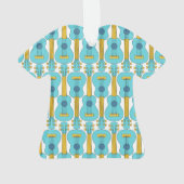 Verticaal Ukulele Patroon Ornament (achterkant)