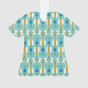 Verticaal Ukulele Patroon Ornament