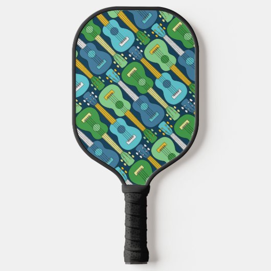 Verticaal Ukulele Patroon Pickleball Paddle (Voorkant)