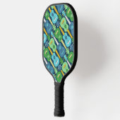 Verticaal Ukulele Patroon Pickleball Paddle (Links)