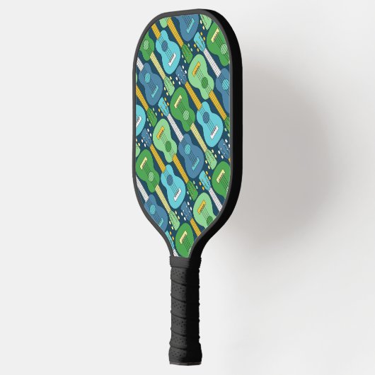 Verticaal Ukulele Patroon Pickleball Paddle (Links)