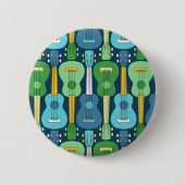 Verticaal Ukulele Patroon Ronde Button 5,7 Cm (Voorkant)