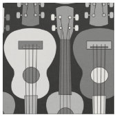 Verticaal Ukulele Patroon Stof (Close Up)