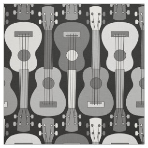 Verticaal Ukulele Patroon Stof