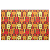 Verticaal Ukulele Patroon Stof (Fat Quarter)