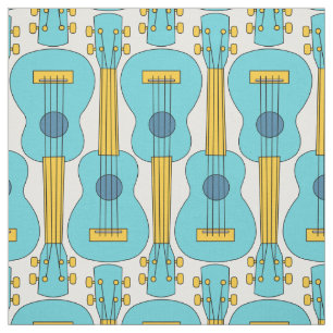 Verticaal Ukulele Patroon Stof