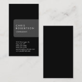 Verticaal uniek zwart grijs strepe Visitekaartje (Voorkant / Achterkant)