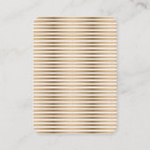 Verticaal uw Logo Gold Strip-kaart Visitekaartje (Achterkant)