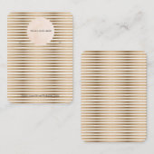 Verticaal uw Logo Gold Strip-kaart Visitekaartje (Voorkant / Achterkant)