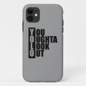 Verticaal vak YOLO Case-Mate iPhone Case (Achterkant)