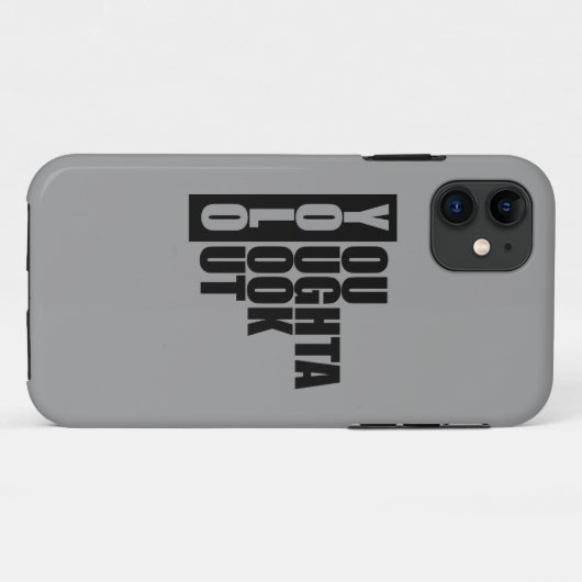 Verticaal vak YOLO Case-Mate iPhone Case (Achterkant (horizontaal))