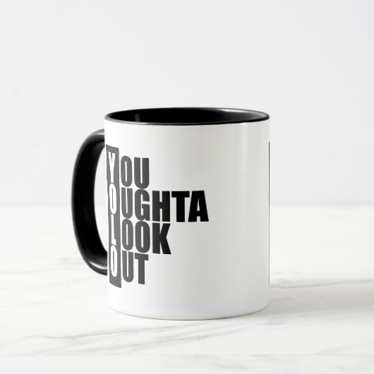 Verticaal vak YOLO Mok (Voorkant links)