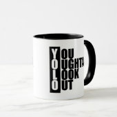 Verticaal vak YOLO Mok (Voorkant rechts)