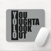 Verticaal vak YOLO Muismat (Met muis)